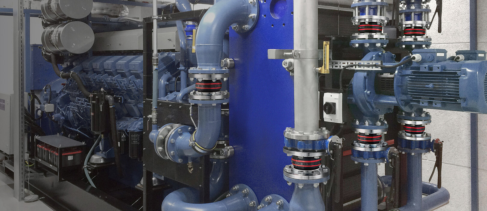 ERV Expansion Joints Installed within Motor Pipe System